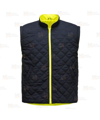 Parka 7 en 1 transpirable y de alta visibilidad color amarillo flúor