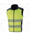 Chaleco Alta Visibilidad SoftShell triple lámina y bandas reflectantes segmentadas