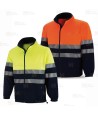 Chaqueta polar bicolor de alta visibilidad