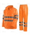 Traje de agua Alta Visibilidad con recubrimiento de poliuretano naranja flúor