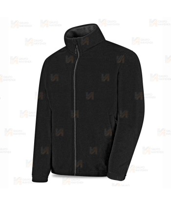 Chaqueta de forro polar económica color  negro
