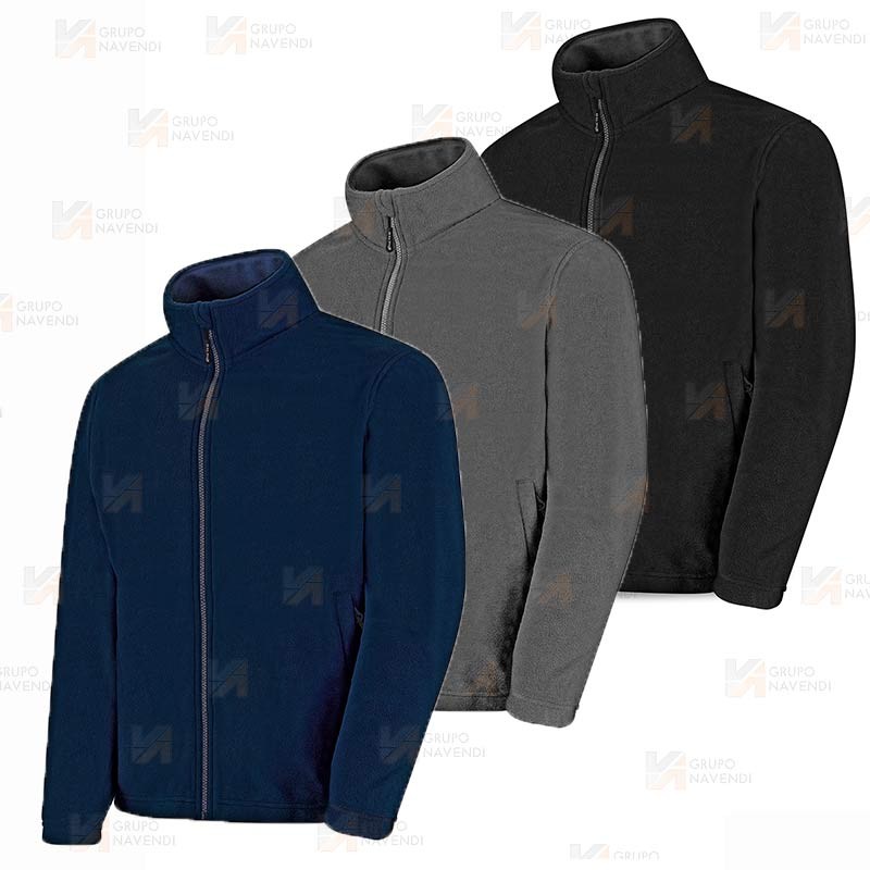 Chaqueta de forro polar económica color azul marino