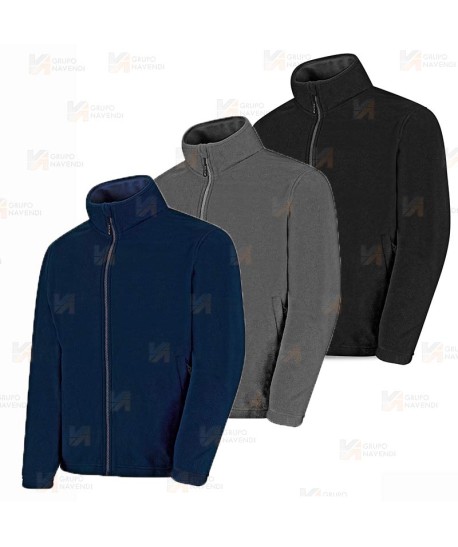 Chaqueta de forro polar económica color azul marino