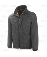 Cazadora Softshell acolchada de triple capa color gris oscuro