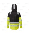 Chubasquero con chaleco desmontable Hi-Vis 3 en 1