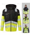 Chubasquero con chaleco desmontable Hi-Vis 3 en 1