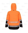 Parka acolchada de alta visibilidad con membrana impermeable