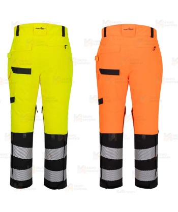 Pantalón de alta visibilidad con membrana impermeable para frio intenso