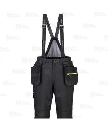 Peto DX4 de alta visibilidad, con forro y bolsillos desmontables
