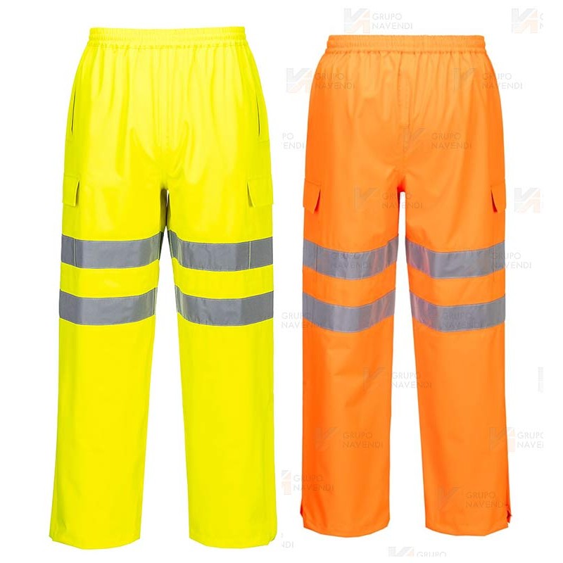Pantalón de alta visibilidad impermeable y transpirable