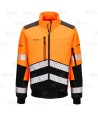 Cazadora Softshell  de alta visibilidad con membrana impermeable
