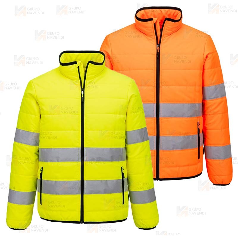 Chaqueta de alta visibilidad acolchada
