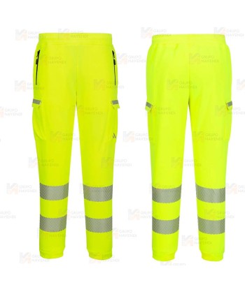 Pantalón Jogger de alta visibilidad con tejido elástico