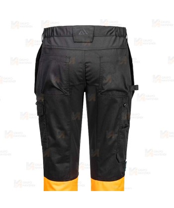 Pantalón, bicolor con tejido ecológico y bolsillos desmontables en alta visibilidad