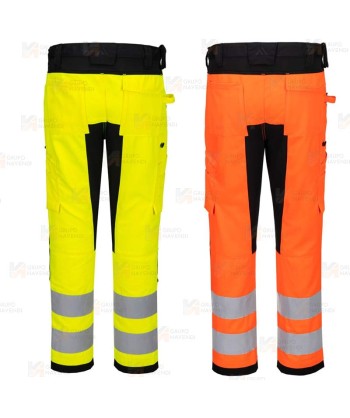 Pantalón ajustado, bicolor, ecológico en alta visibilidad