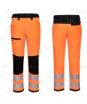Pantalón ajustado, bicolor, ecológico en alta visibilidad