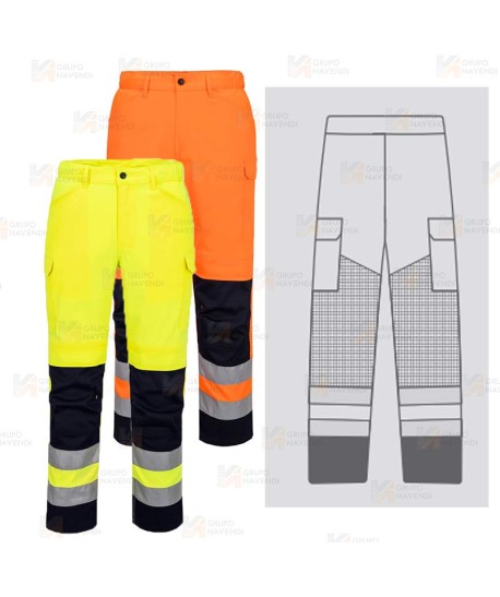 Pantalón de alta visibilidad transpirable para altas temperaturas