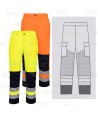 Pantalón de alta visibilidad transpirable para altas temperaturas