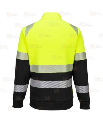 Sudadera gruesa con cremallera de alta visibilidad