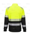 Sudadera gruesa con cremallera de alta visibilidad