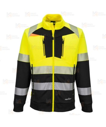 Sudadera gruesa con cremallera de alta visibilidad