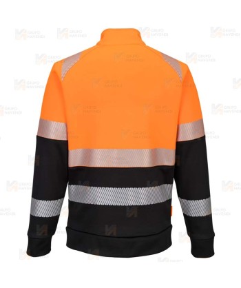 Sudadera gruesa con cremallera de alta visibilidad