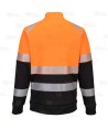 Sudadera gruesa con cremallera de alta visibilidad