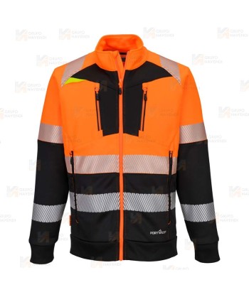 Sudadera gruesa con cremallera de alta visibilidad