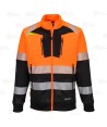 Sudadera gruesa con cremallera de alta visibilidad