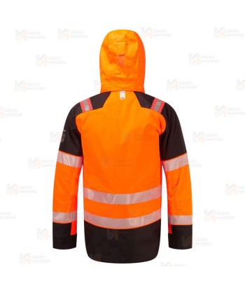 Cazadora ignífuga Modaflame de alta visibilidad, multinorma, impermeable, con forro térmico