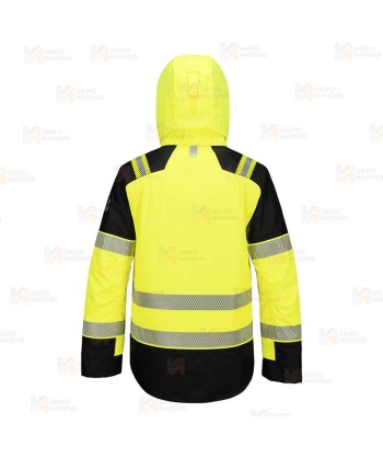 Cazadora ignífuga Modaflame de alta visibilidad, multinorma, impermeable, con forro térmico