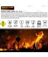 Cazadora ignífuga Modaflame de alta visibilidad, multinorma, impermeable, con forro térmico