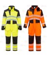 Buzo ignífugo Modaflame de alta visibilidad, multinorma, impermeable, con forro térmico