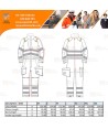 Buzo ignífugo Modaflame de alta visibilidad, multinorma, impermeable, con forro térmico