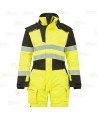 Buzo ignífugo Modaflame de alta visibilidad, multinorma, impermeable, con forro térmico
