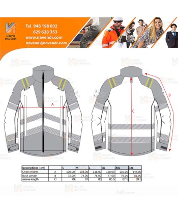 Cazadora softshell ignífugo Modaflame de alta visibilidad y multinorma