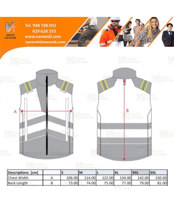 Chaleco softshell ignífugo Modaflame de alta visibilidad y multinorma