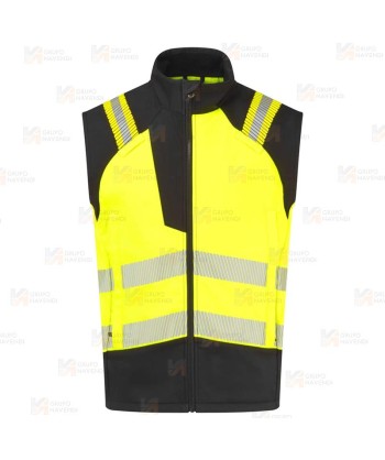 Chaleco softshell ignífugo Modaflame de alta visibilidad y multinorma