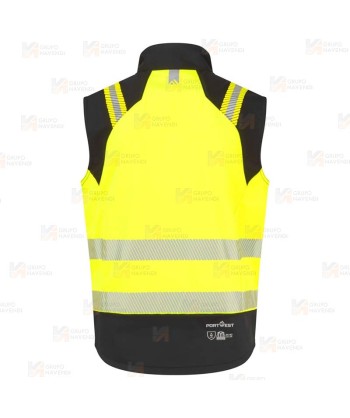 Chaleco softshell ignífugo Modaflame de alta visibilidad y multinorma