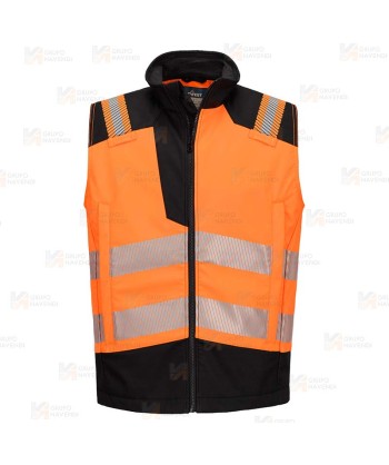 Chaleco softshell ignífugo Modaflame de alta visibilidad y multinorma