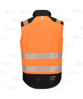Chaleco softshell ignífugo Modaflame de alta visibilidad y multinorma
