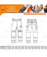 Pantalón ignífugo Modaflame de alta visibilidad y multinorma