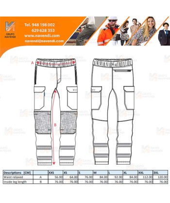 Pantalón Jogger ignífugo Modaflame de alta visibilidad y multinorma