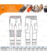 Pantalón Jogger ignífugo Modaflame de alta visibilidad y multinorma