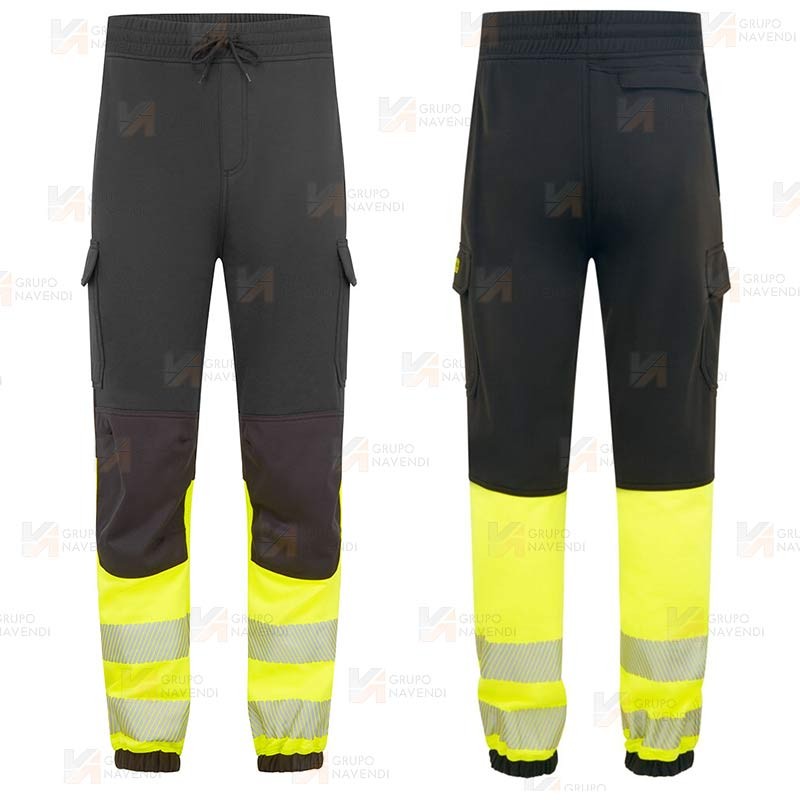 Pantalón Jogger ignífugo Modaflame de alta visibilidad y multinorma
