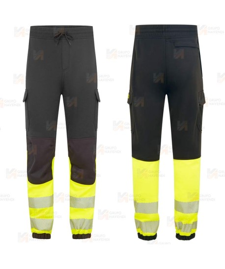 Pantalón Jogger ignífugo Modaflame de alta visibilidad y multinorma