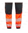 Pantalón Jogger ignífugo Modaflame de alta visibilidad y multinorma naranja flúor y negro