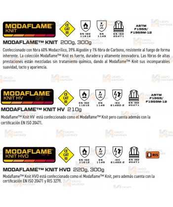 Sudadera ignífuga, antiestática y anti arco eléctrico (ARC 2)