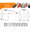 Camiseta ignífuga modacrílica, antiestática, anti arco (ARC 1) para mujer