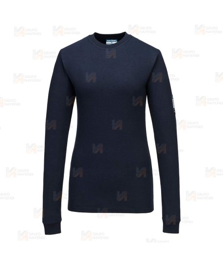 Camiseta ignífuga modacrílica, antiestática, anti arco (ARC 1) para mujer